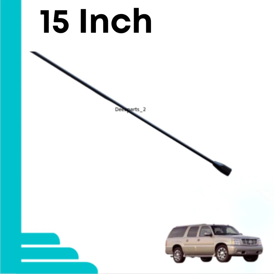 Antena 15" negra para Cadillac Escalade EXT 2002-2006 hembra Foto 3 de 4