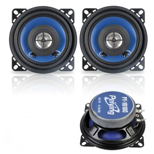 Car Speakers SET 2x 60W 10cm 100mm 60W Car Car Sound CAR HIFI Boxes - Picture 1 of 3