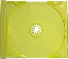  200 CD Trays - Standard Replacement Inserts Colored Yellow Green CDIS80TL