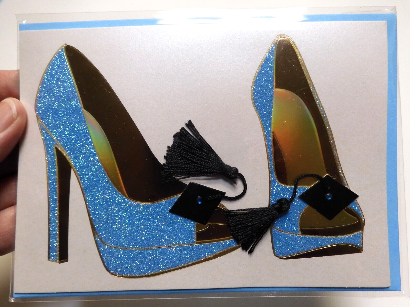 2 Cards Papyrus Greetings Graduation High Heels Graduation Cap with Tassels