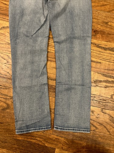Jeans donna argento taglia 28x27 Avery denim blu dritto vita alta - nuovo con etichetta - Foto 3 di 11