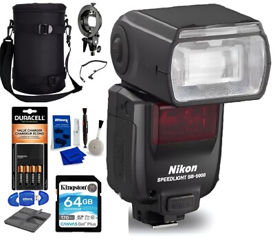 Nikon Camera Flash SB-5000 AF Speedlight with Extra Batteries   Wireless Radio C