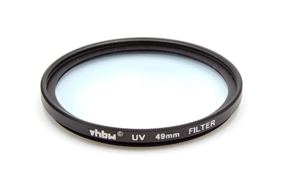 VHBW Filtre UV universel objectif d'appareil photo de filetage 49mm