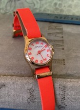 Marc by Marc Jacobs Women's Henry White Dial Leather Strap Watch Fresh Battery