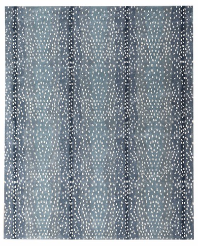 Women Weaver New Cheetah Blue Hand Tufted Animal Print home Decor Area Rug - Picture 3 of 15
