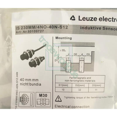 1PC for Leuze IS 230MM/4NO-40N-S12 Proximity Switch Sensor New