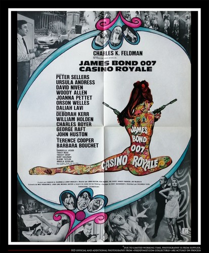 CASINO ROYALE James Bond French Medium Vintage Movie Poster Original 1967