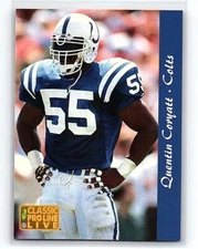 1993 Classic Pro Line Live Quentin Coryatt Indianapolis Colts #107