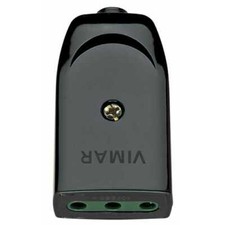 00221 Vimar - Presa 2P+T 10A P11 assiale - Nero 