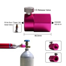 Refill Station FOR Sodastream DuoArt Terra Cylinder Type30 Quick Connect-Adaptor