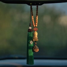 Boxwood Guanyin Buddha Blessing Peace Car Pendant Car Interior Charm Pendant