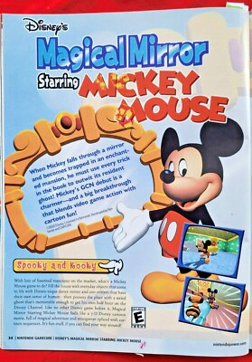 RARE! 2002 Disney's MAGICAL MIRROR Mickey Mouse Video Game - Promo