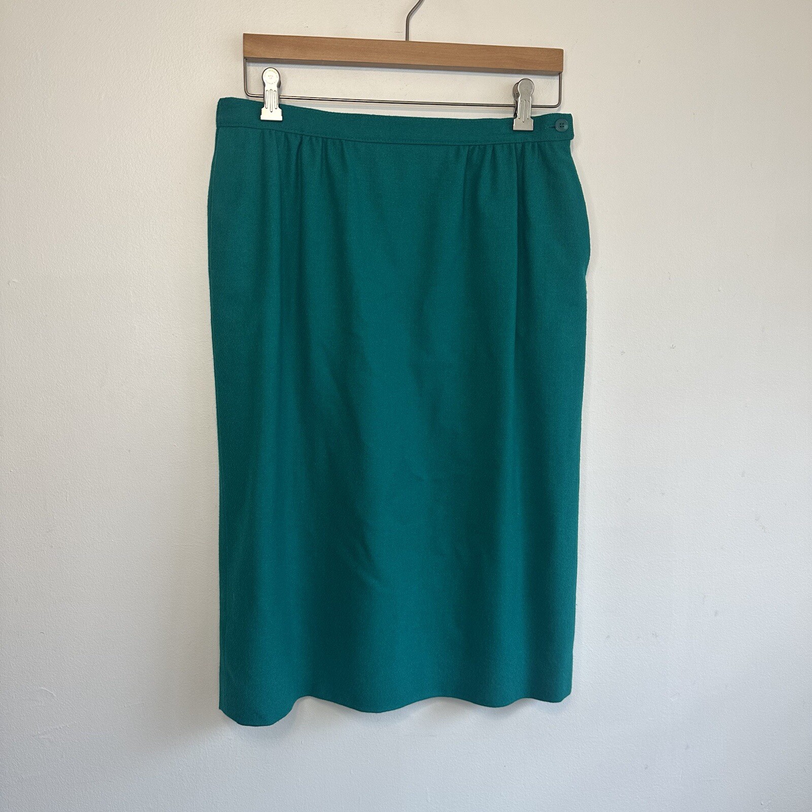 Pendleton 100% Virgin Wool Emerald Jade Green Ski… - image 4