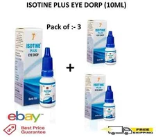 3x 10ml Cataract Eye Drops,Glaucoma, Non-Carnosine (NAC), Can Cataracts C Bright