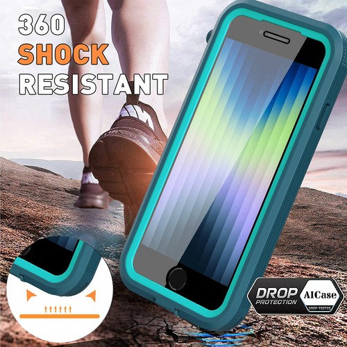 For iPhone SE 2022/2020 Waterproof Case Rugged Shockproof Cover Screen Protector - Picture 4 of 10