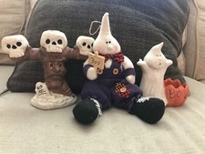 Lot Of Halloween Skeleton Ghost Pumpkin Items