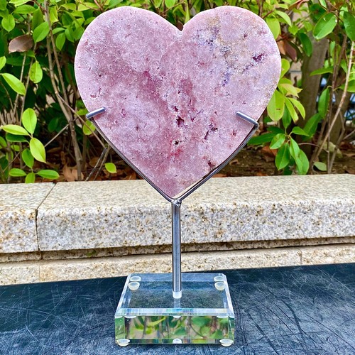 2.11LB Natural Crystal Slices - Sparkling Purple Pink Sliced Mineral Specimen - 第 3/19 張圖片