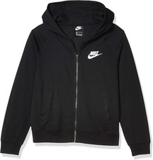 Nike Girl's Sportswear Cotton Jersey Full-Zip Hoodie
