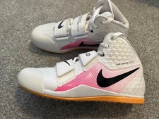 New Nike Zoom Javelin Elite 3 Track Spikes Shoes Mens Size 8.5 White Pink Orange
