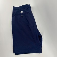 Peter Millar Salem Golf Shorts Mens 32 Navy Blue Classic Fit Performance Stretch