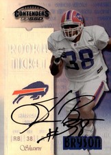 SHAWN BRYSON 1999 CONTENDERS ROOKIE RC on card AUTO !! ?? BUFFALO BILLS. rookie card picture