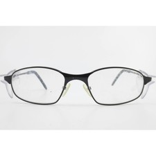 Titmus Safety Glasses Black Metal Oval Frame Clear Side Shields EXT6 50 20 140