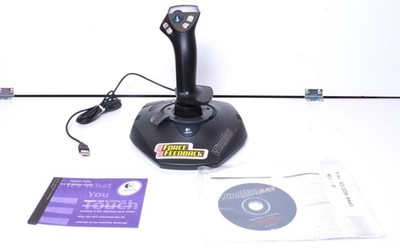 Logitech WingMan Force 3D Force Feedback USB Joystick Flight Video Game