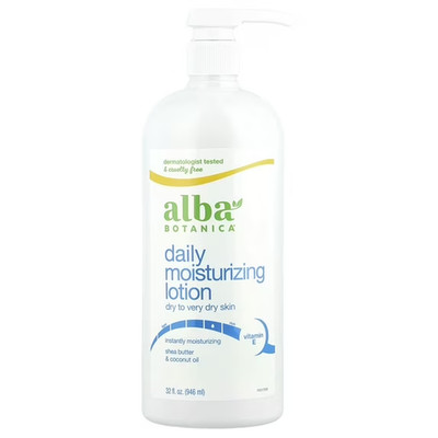 Alba Botanica Daily Moisturizing Lotion, Dry to Very Dry Skin, with Shea Butter