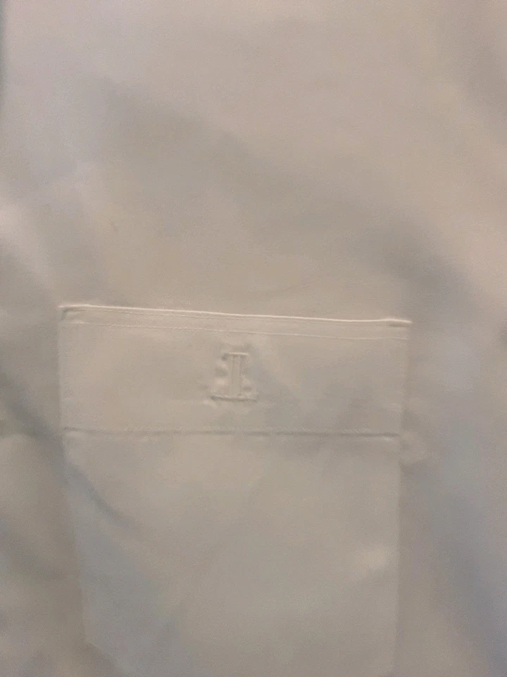 LUCCHESE-The San Antonio-Camisa Blanca Algodón Botón Frontal Yugo Occidental/Espalda-Talla M Foto 4 de 4