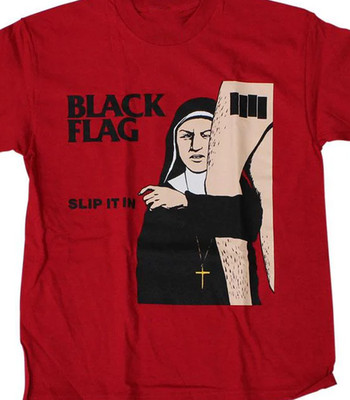 Black Flag Band Slip in it red T-shirt Unisex short sleeve All sizes 2F93