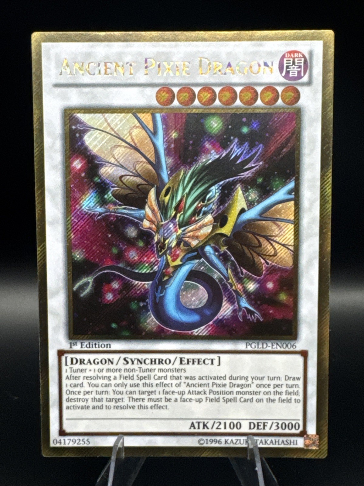 Ancient Pixie Dragon PGLD-EN006 Premium Gold 1st Edition