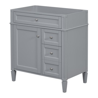 30'' Bathroom Vanity Without Top Sink, Modern Bathroom Storage Cabinet,2 Drawers
