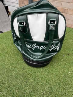 Vintage Macgregor Green Golf Ball Bag Retro