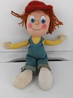 Vintage Stoffpuppen Rücken nach vorne Plüsch 1986 Retro TV Stofftier Pikit Toys 13 Zoll