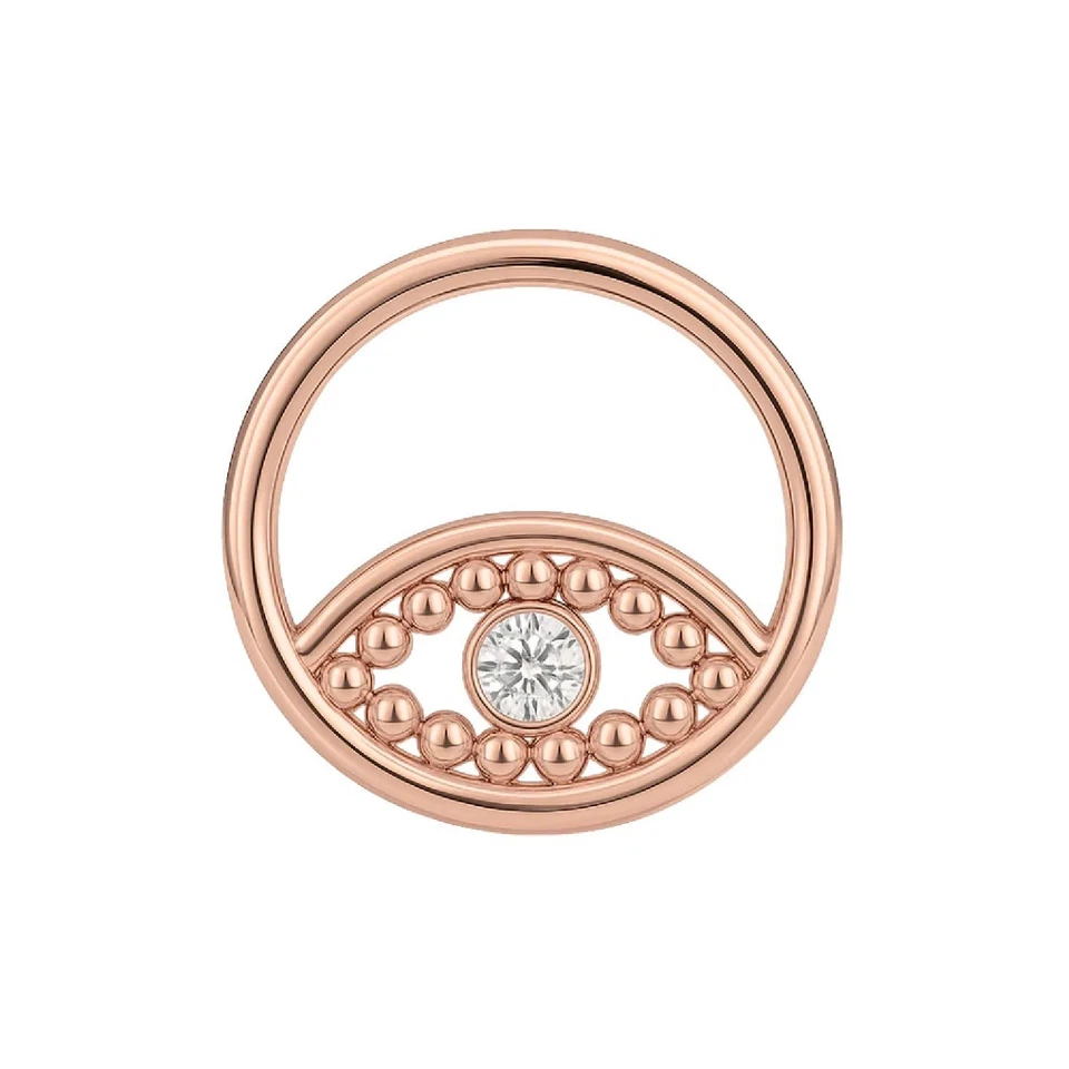 Anillo clicker con bisagras Evil Eye circonita cúbica acero quirúrgico Halloween joyería gótica 1 pieza Foto 3 de 4