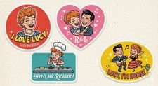 4 I Love Lucy Decal Stickers Phone Laptop