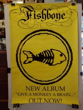 FISHBONE Give A Monkey A Brain... Vintage 1993 Poster