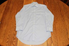 Charles Tyrwhitt Shirt Mens 15.5 32 Light Blue Non Iron Dress Long Sleeve Stain