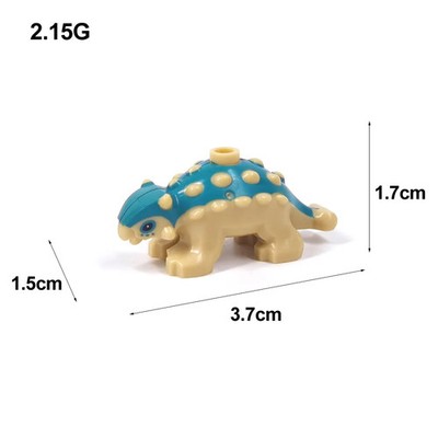 New Animal Dinosaur Ankylosaur Baby MOC Building Blocks Zoo Pet Bricks Toys