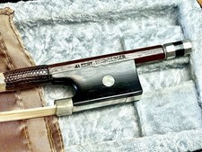 A fine German violin bow stamped Albert Nurnberger, ca. 1940 - 4/4 EXCEPTIONAL 