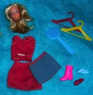 VTG Barbie Growing UP Skipper Head & Clothing Lot