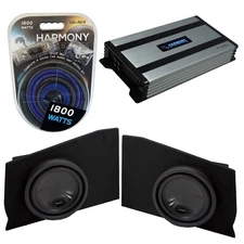 Fit 10-15 Chevy Camaro Coupe Rear Side Alpine SWT-10S4 Dual 10 Sub Box HA-A800.1