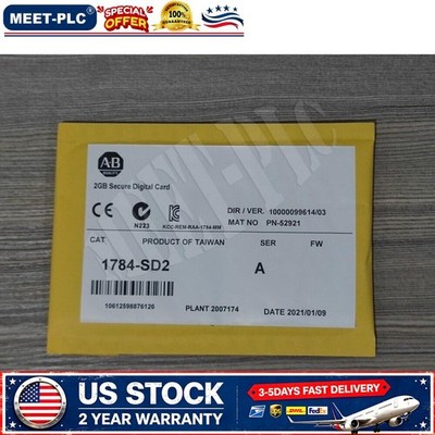 New AB 1784-SD2 Secure Digital Memory Card 2GB in Bag Sealed 1784SD2 US Free Tax