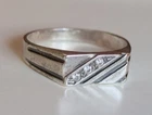 Vintage men's ring sterling silver 925 Size 10 Weight 2.84 g. Ukrainian jewelry.