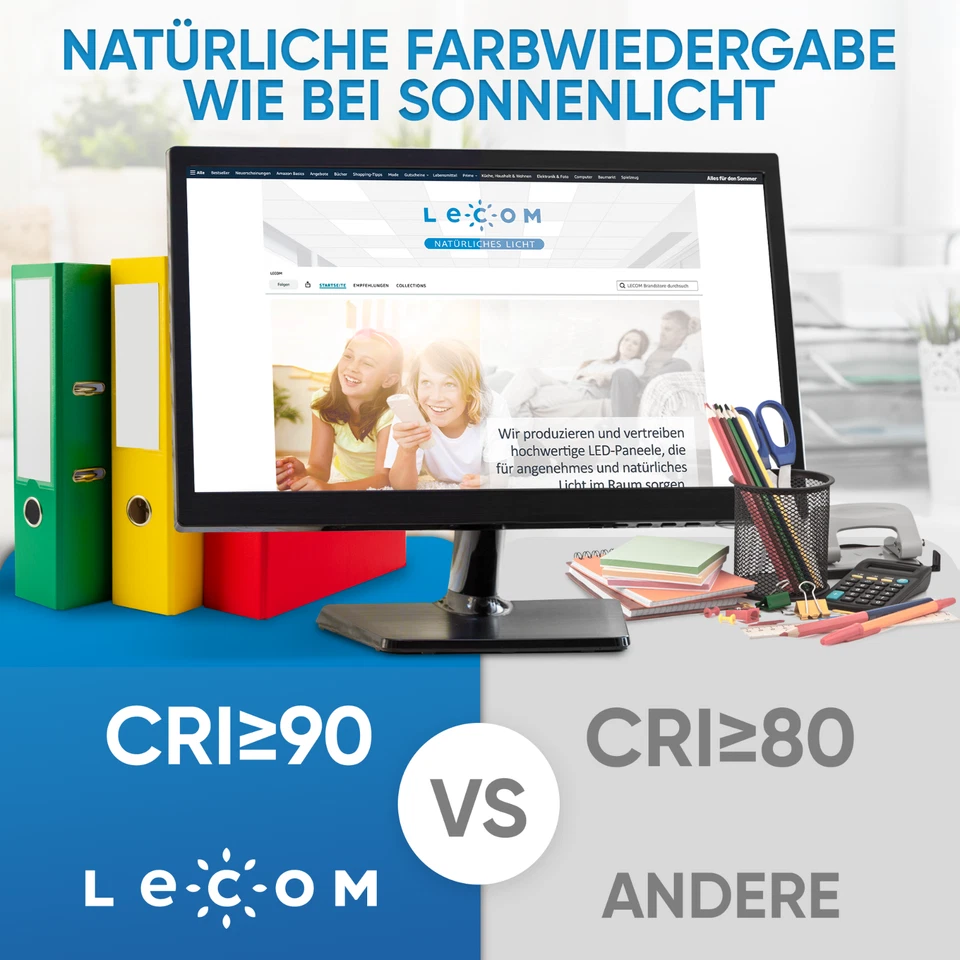 2x LED Panel 120x30 Deckenleuchte Warmweiß Neutralweiß Kaltweiß Dimmbar Rahmen - Bild 3 von 4