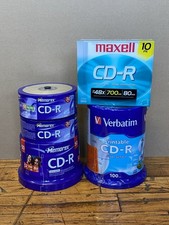 Memorex Verbatim Maxell CD-R 52x 700 MB 80 Min Spindle Lot of 270 New Sealed