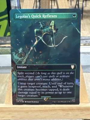 Купить mtg legolass quick reflexes borderless surge foil ltc rare 