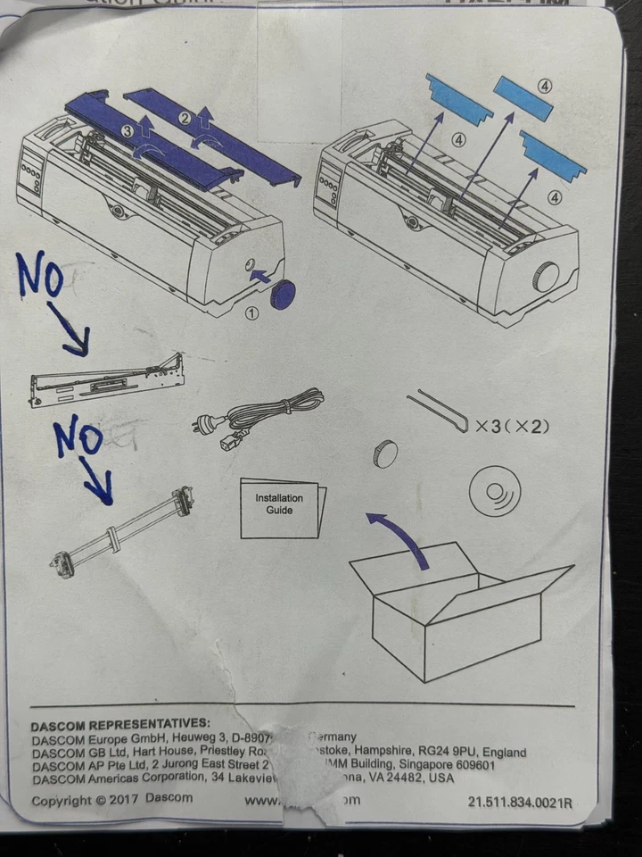 Tally DASCOM Dot Matrix Printer Model 2600+ (288330652) - Image 2 of 2