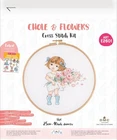 Counted Cross Stitch Hoop Kit - E2601 -chole& Flowers