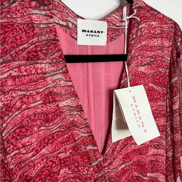 Vestido Marant Etoile Rojo Vivienne Talla 40/US 8 Foto 2 de 4